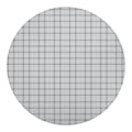 Grey Tattersall Pattern Print Round Blanket
