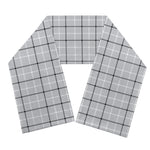 Grey Tattersall Pattern Print Scarf
