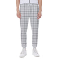 Grey Tattersall Pattern Print Joggers