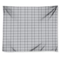 Grey Tattersall Pattern Print Tapestry