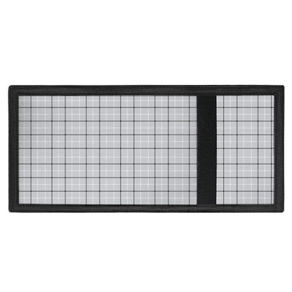 Grey Tattersall Pattern Print Trifold Wallet