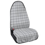Grey Tattersall Pattern Print Waterproof Car Seat Cover