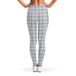 Grey Tattersall Pattern Print Women's Leggings