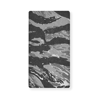 Grey Tiger Stripe Camouflage Print Baby Crib Sheet