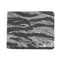 Grey Tiger Stripe Camouflage Print Bifold Wallet