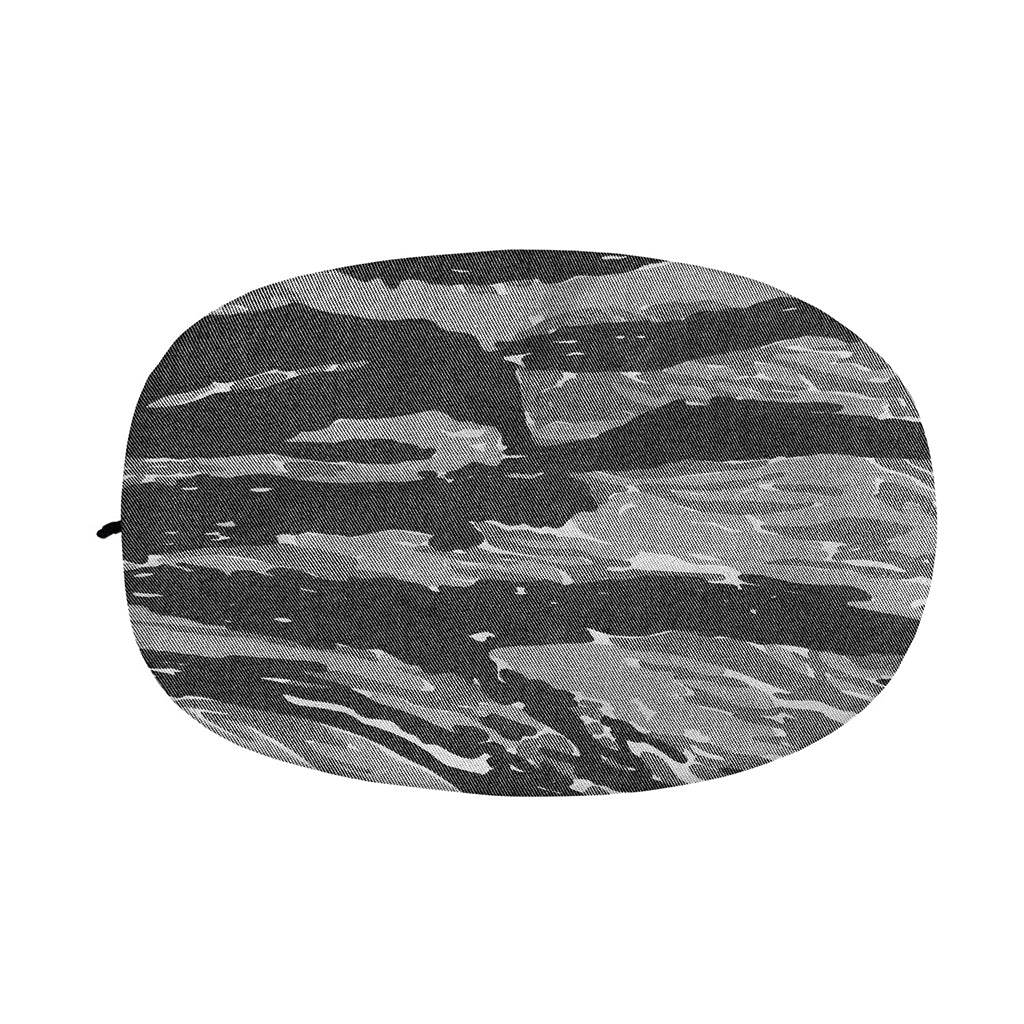 Grey Tiger Stripe Camouflage Print Car Side Mirror Covers