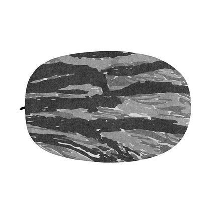 Grey Tiger Stripe Camouflage Print Car Side Mirror Covers