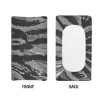 Grey Tiger Stripe Camouflage Print Changing Pad Cover