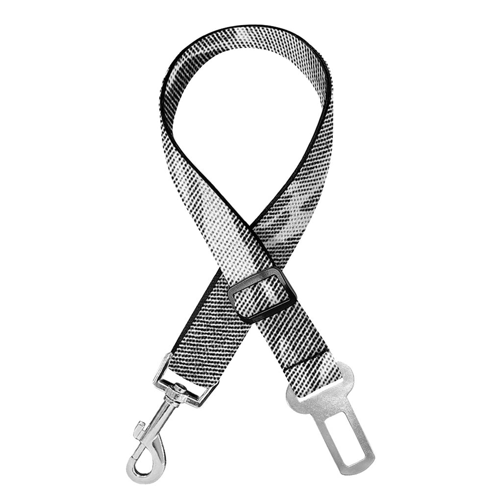 Grey Tiger Stripe Camouflage Print Dog Seat Belt