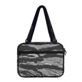 Grey Tiger Stripe Camouflage Print Double Strap Bible Bag