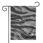 Grey Tiger Stripe Camouflage Print House Flag