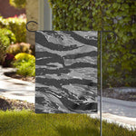 Grey Tiger Stripe Camouflage Print House Flag