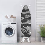 Grey Tiger Stripe Camouflage Print Ironing Board Cover