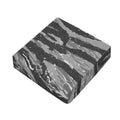 Grey Tiger Stripe Camouflage Print Outdoor Seat Cushion Cover