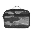 Grey Tiger Stripe Camouflage Print Portable Lunch Bag
