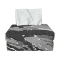 Grey Tiger Stripe Camouflage Print Rectangle Tissue Box Cover