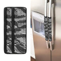 Grey Tiger Stripe Camouflage Print Refrigerator Handle Covers