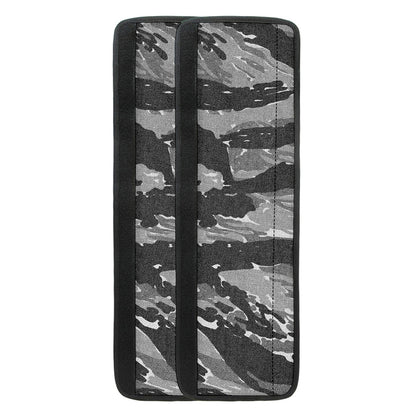 Grey Tiger Stripe Camouflage Print Refrigerator Handle Covers