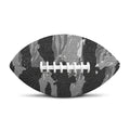 Grey Tiger Stripe Camouflage Print Rugby Ball