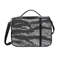 Grey Tiger Stripe Camouflage Print Shoulder Strap Bible Bag
