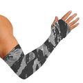 Grey Tiger Stripe Camouflage Print Sun Protection Arm Sleeves