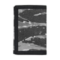 Grey Tiger Stripe Camouflage Print Trifold Wallet
