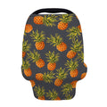 Grey Watercolor Pineapple Pattern Print Baby Seat Cover