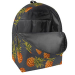 Grey Watercolor Pineapple Pattern Print Backpack