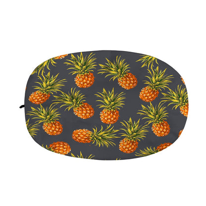 Grey Watercolor Pineapple Pattern Print Car Side Mirror Covers