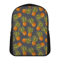 Grey Watercolor Pineapple Pattern Print Casual Backpack