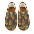 Grey Watercolor Pineapple Pattern Print Casual Shoes