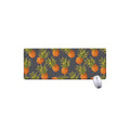 Grey Watercolor Pineapple Pattern Print Extended Mouse Pad