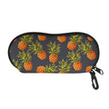 Grey Watercolor Pineapple Pattern Print Glasses Case
