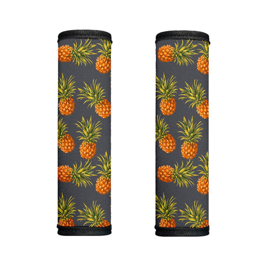 Grey Watercolor Pineapple Pattern Print Handle Covers