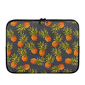 Grey Watercolor Pineapple Pattern Print Laptop Sleeve