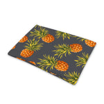 Grey Watercolor Pineapple Pattern Print Pet Cooling Mat Cover
