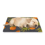 Grey Watercolor Pineapple Pattern Print Pet Cooling Mat Cover