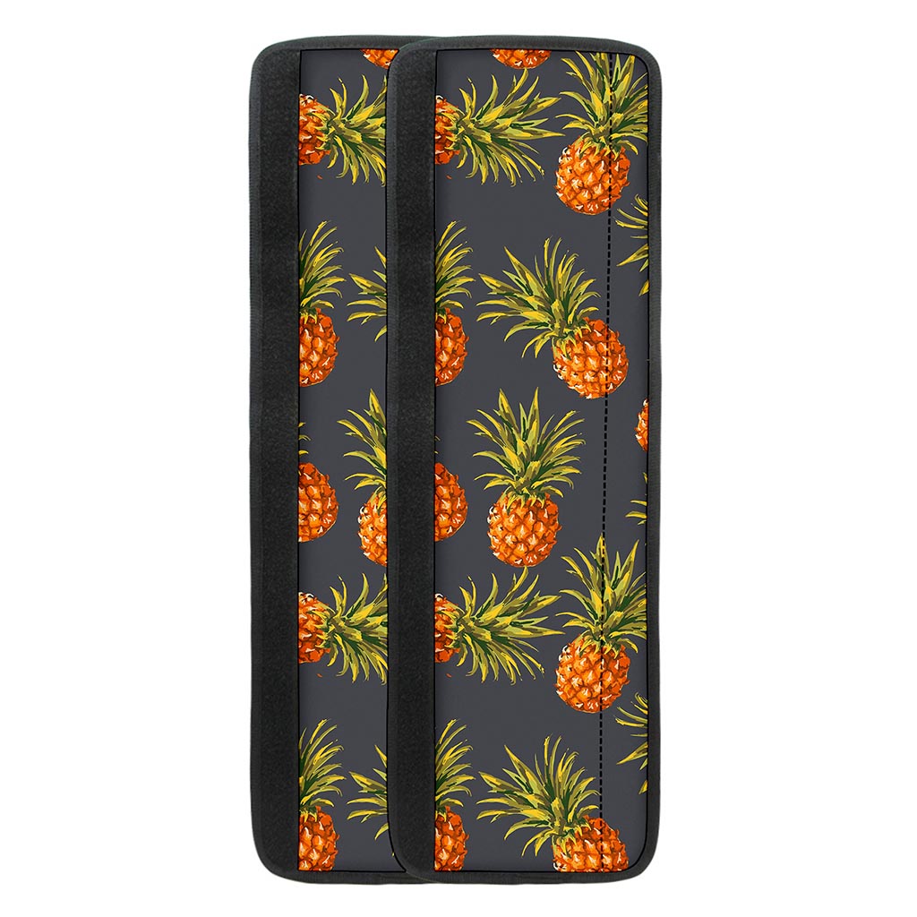 Grey Watercolor Pineapple Pattern Print Refrigerator Handle Covers