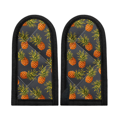 Grey Watercolor Pineapple Pattern Print Skillet Handle Cover