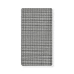 Grey Windowpane Pattern Print Baby Crib Sheet