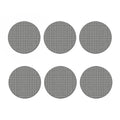 Grey Windowpane Pattern Print Coaster Set