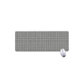 Grey Windowpane Pattern Print Extended Mouse Pad