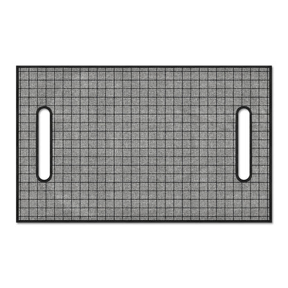 Grey Windowpane Pattern Print Golf Cart Seat Cover