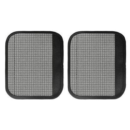 Grey Windowpane Pattern Print Handle Covers