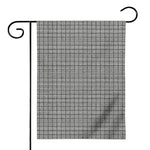 Grey Windowpane Pattern Print House Flag