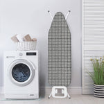 Grey Windowpane Pattern Print Ironing Board Cover