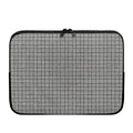 Grey Windowpane Pattern Print Laptop Sleeve