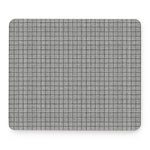 Grey Windowpane Pattern Print Mouse Pad