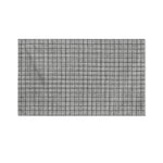 Grey Windowpane Pattern Print Polyester Flag