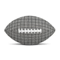 Grey Windowpane Pattern Print Rugby Ball